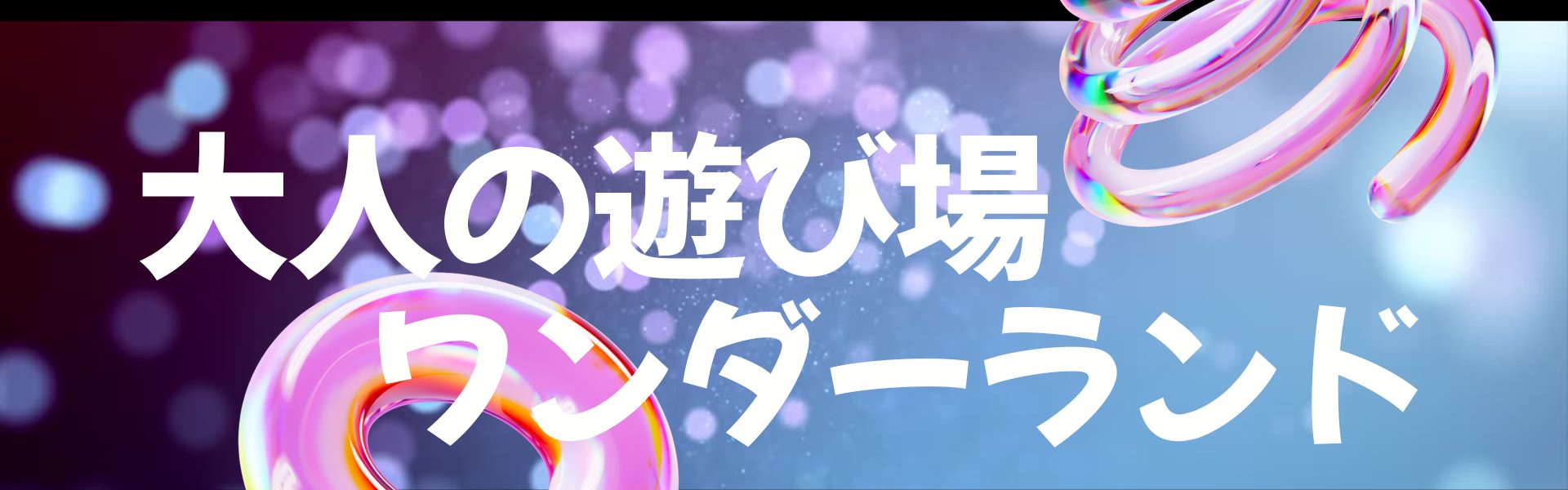 大人の遊び場ワンダーランド ヘッダー画像
